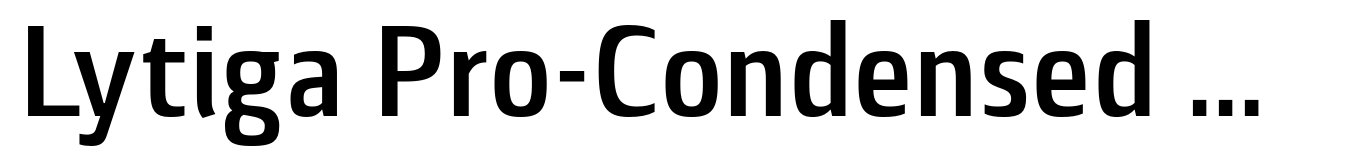 Lytiga Pro-Condensed Semi Bold